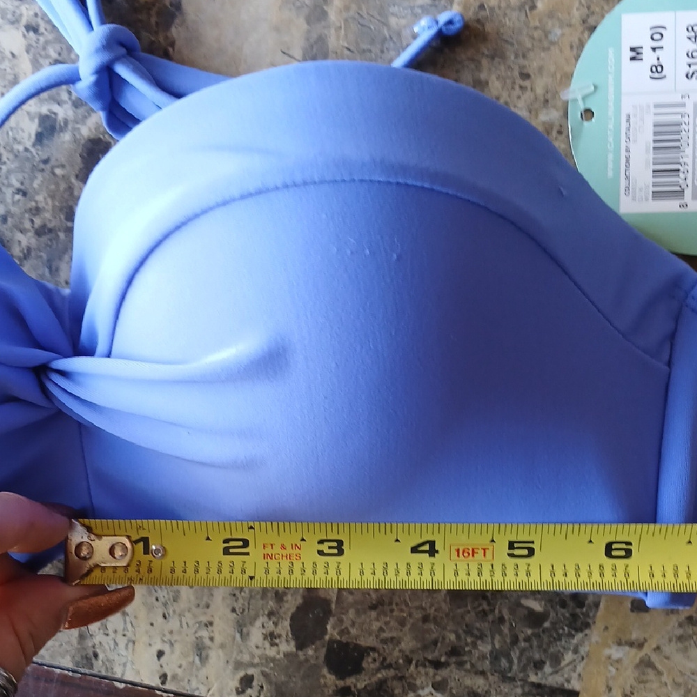 🧡Catalina Light Blue Bikini Top - Picture 6 of 7